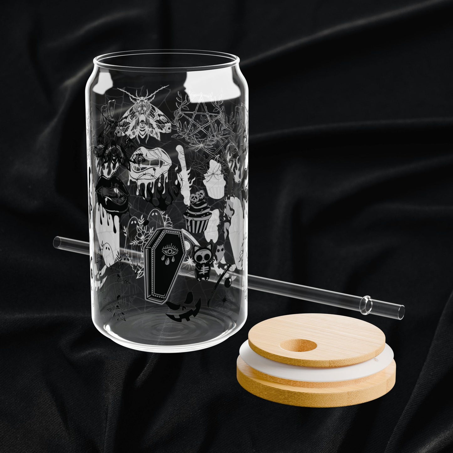 Spooky Cute Beer Can Glass, 16oz