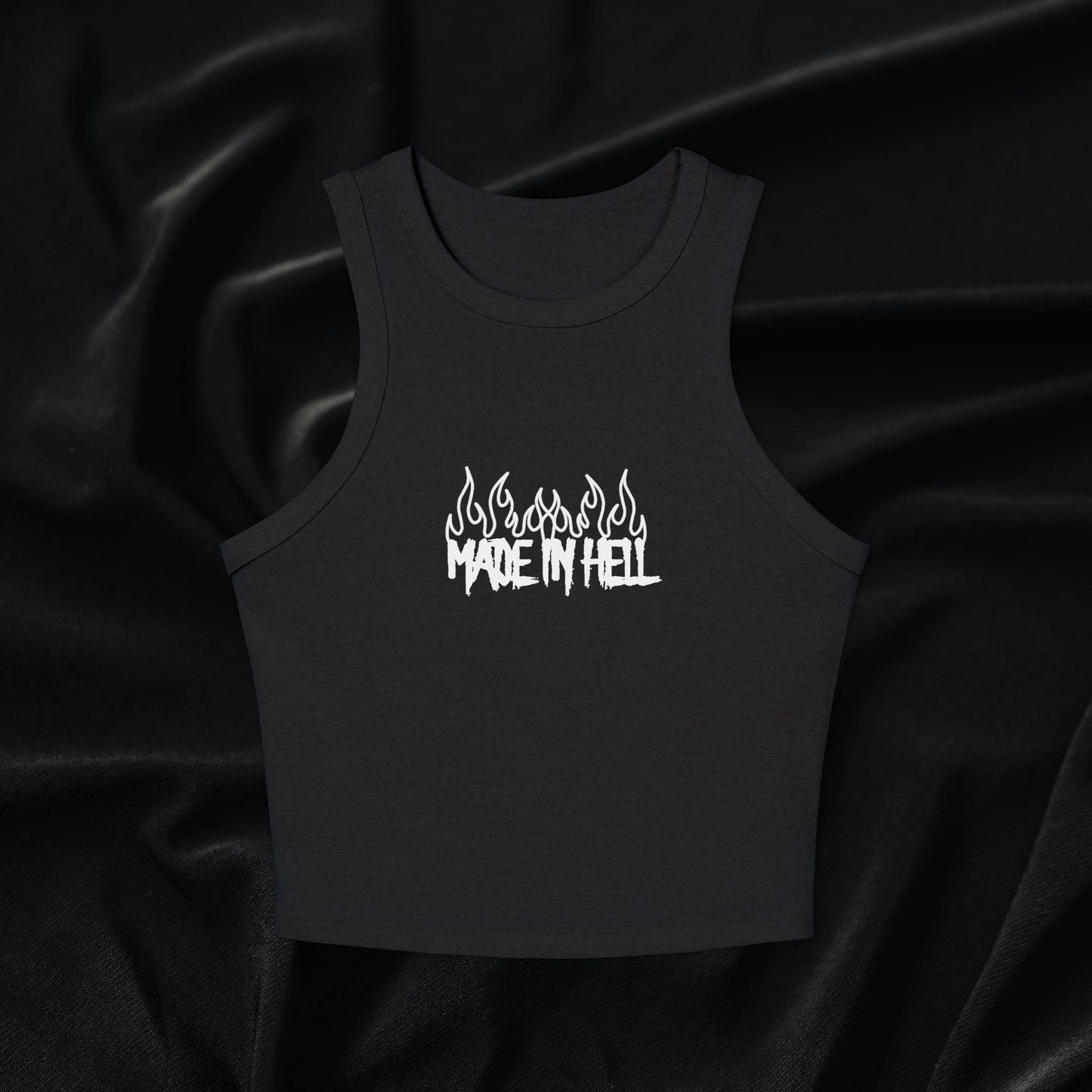 Made in Hell Micro Rib Racer Tank Top