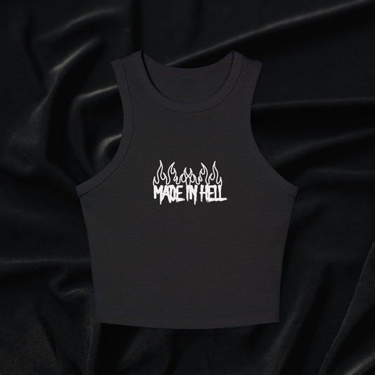 Made in Hell Micro Rib Racer Tank Top