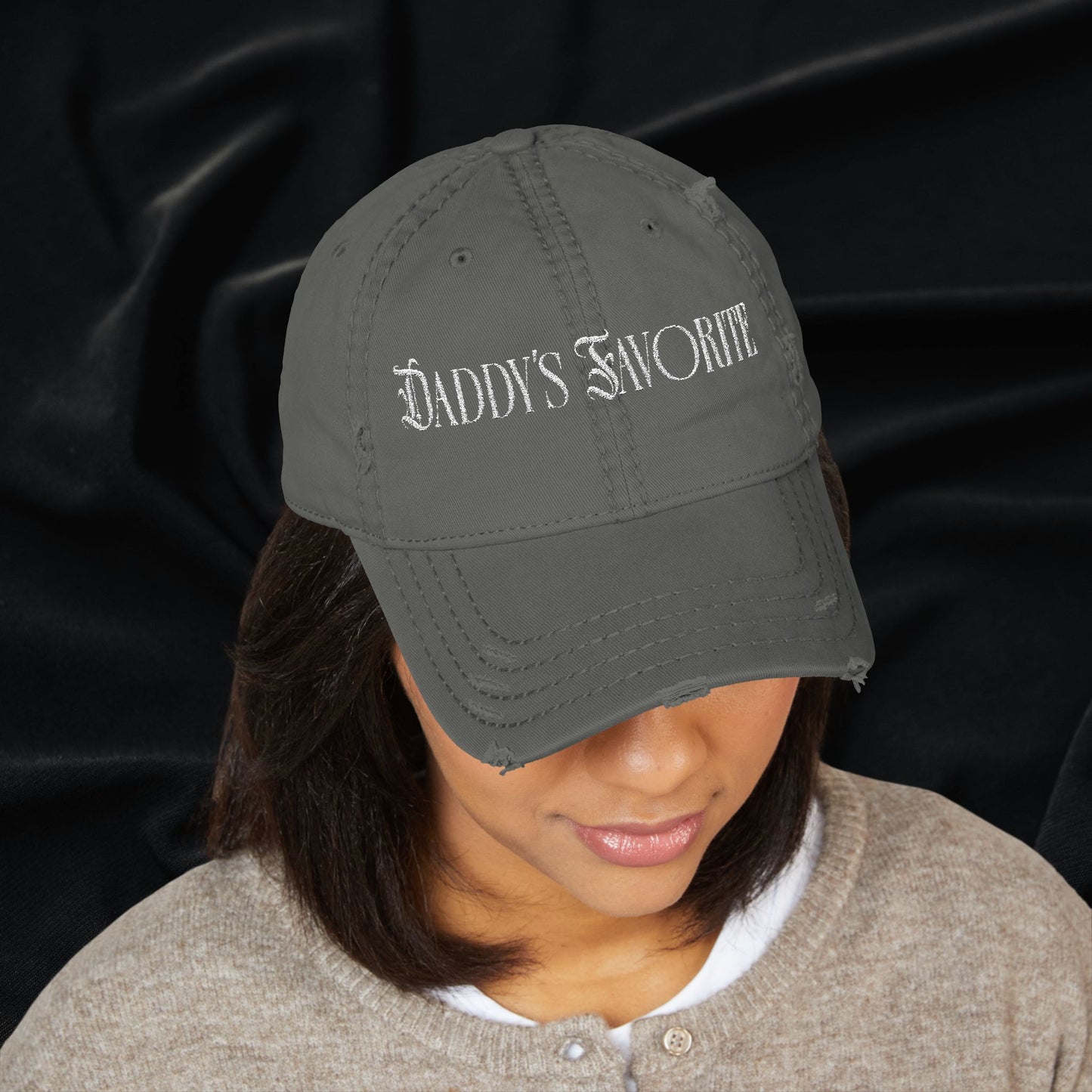 Daddy's Favorite Distressed Dad Hat (Embroidered)