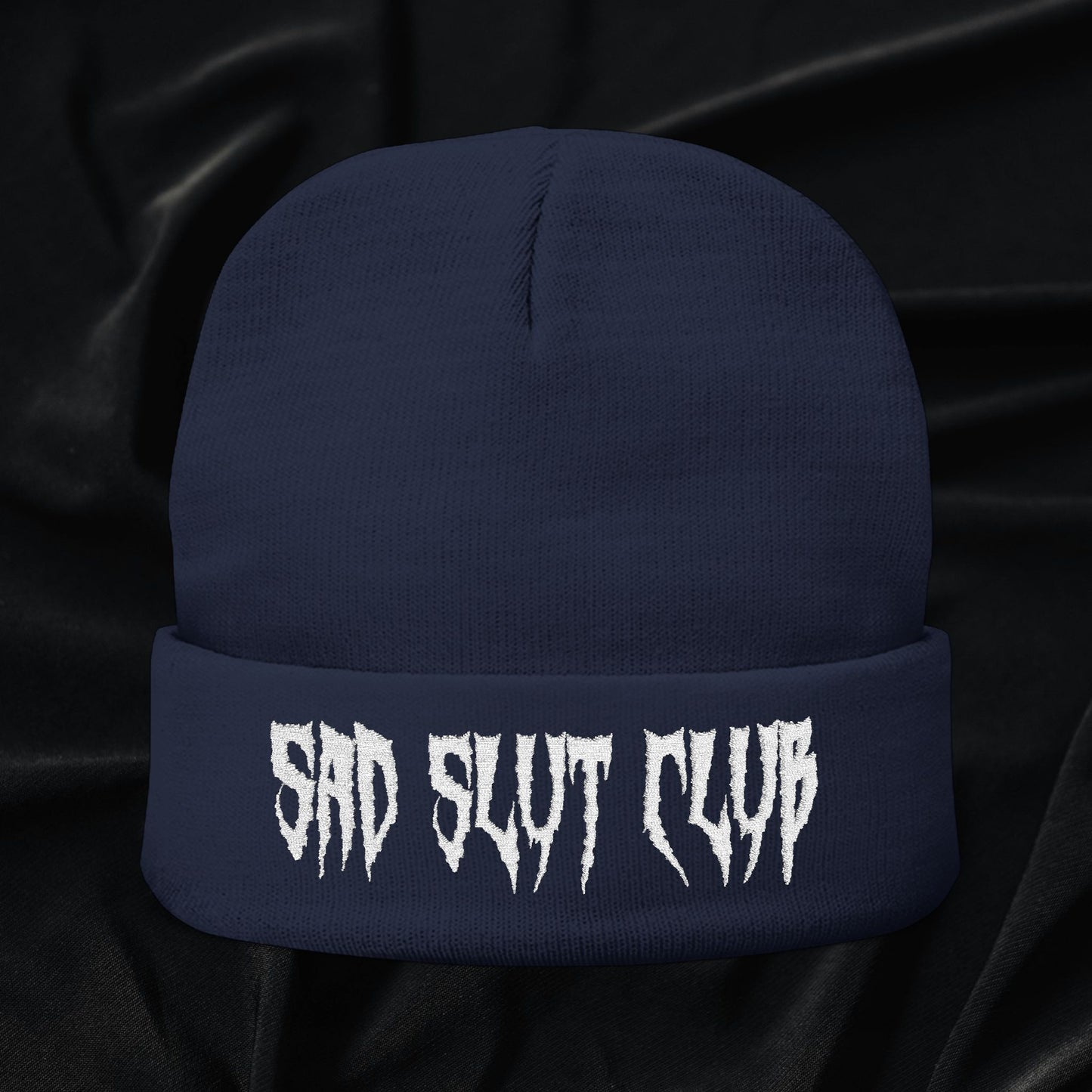 Sad Slut Club Knit Beanie (Embroidered)