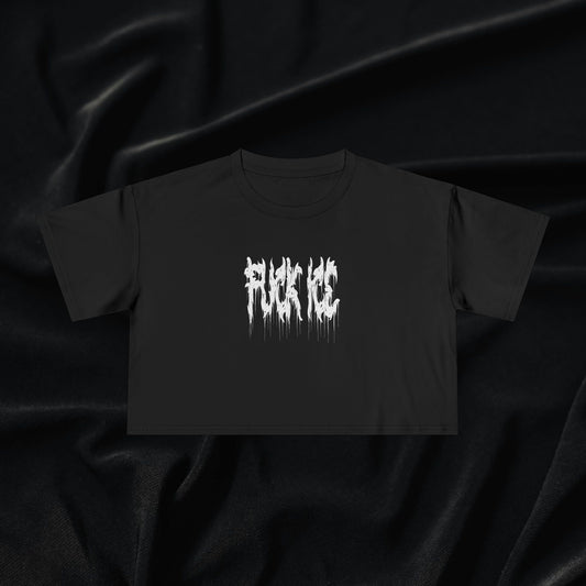 Fuck Ice Women's Crop Tee