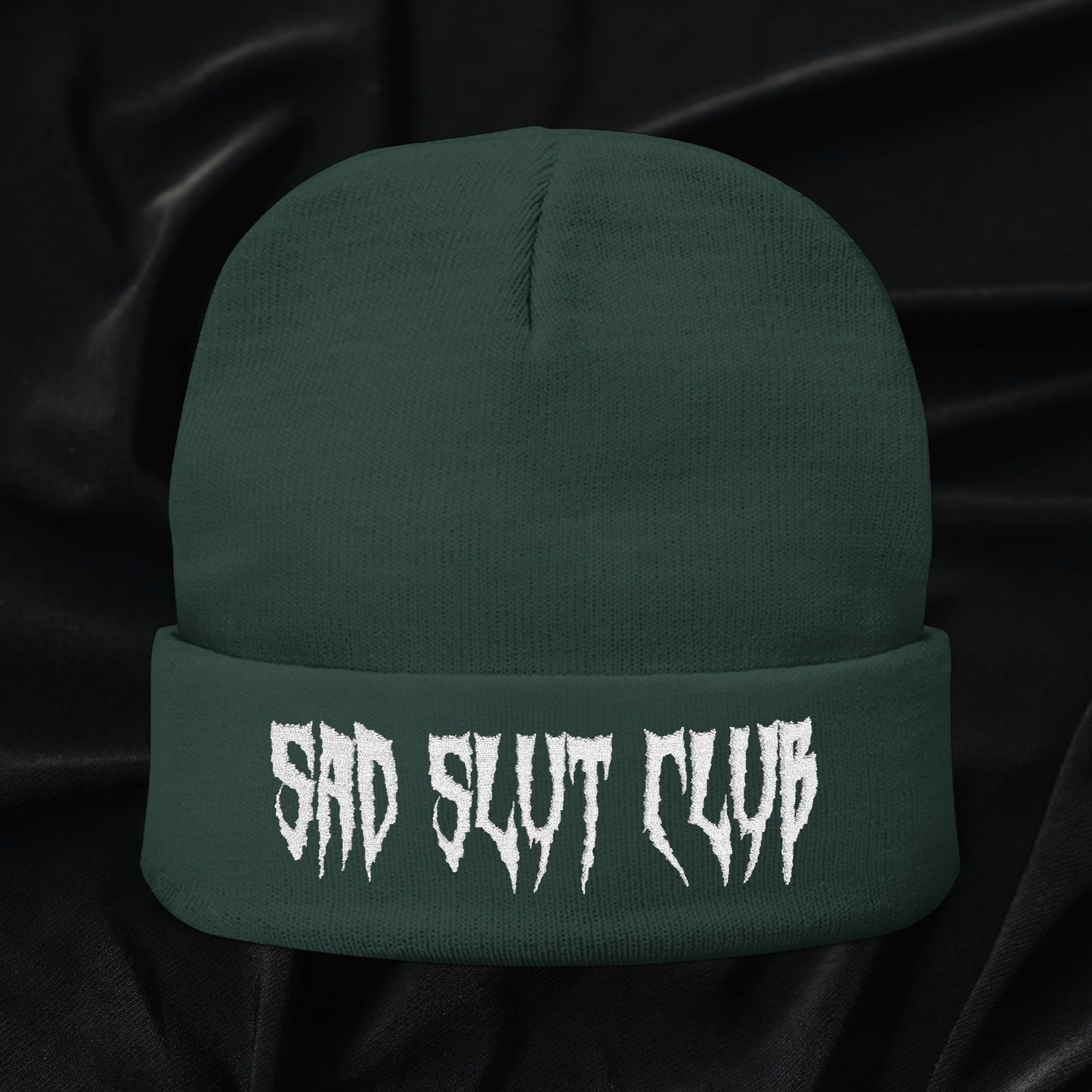Sad Slut Club Knit Beanie (Embroidered)
