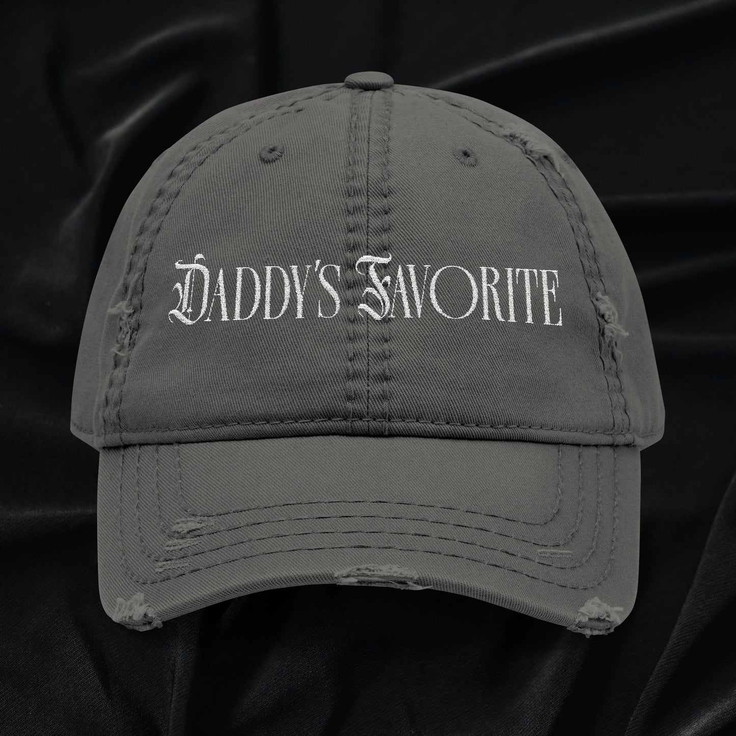 Daddy's Favorite Distressed Dad Hat (Embroidered)