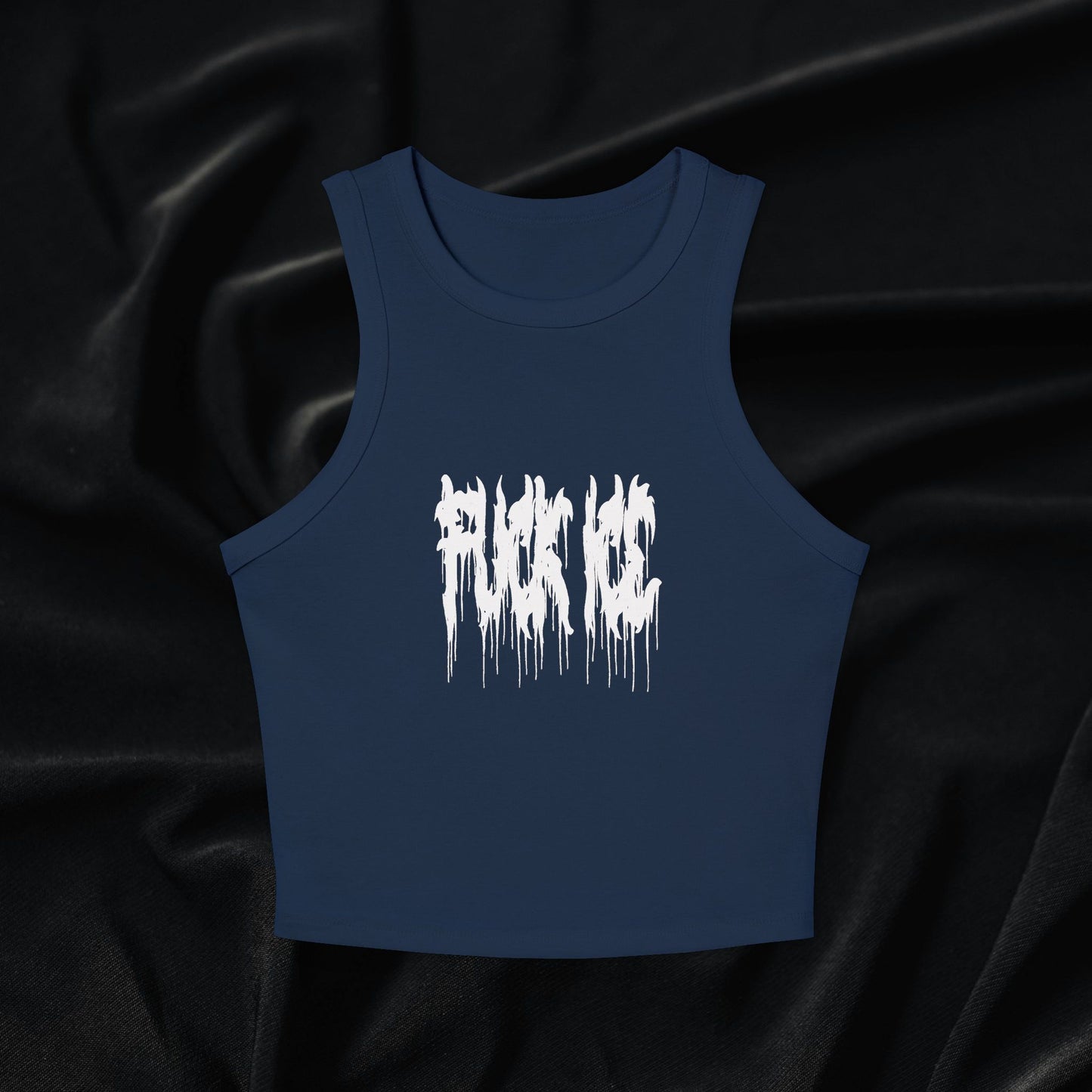 Fuck Ice Micro Rib Racer Tank Top
