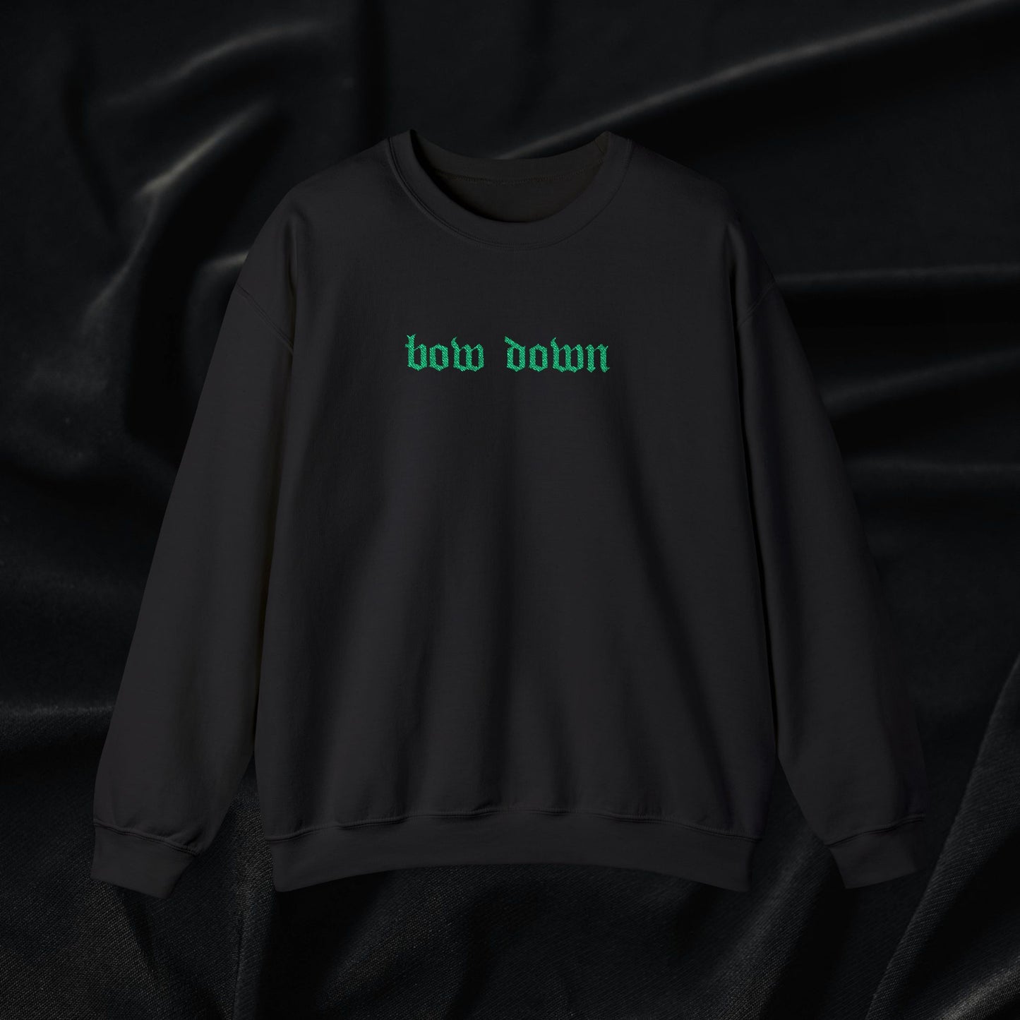 Bow Down Crewneck Sweatshirt (Embroidered)