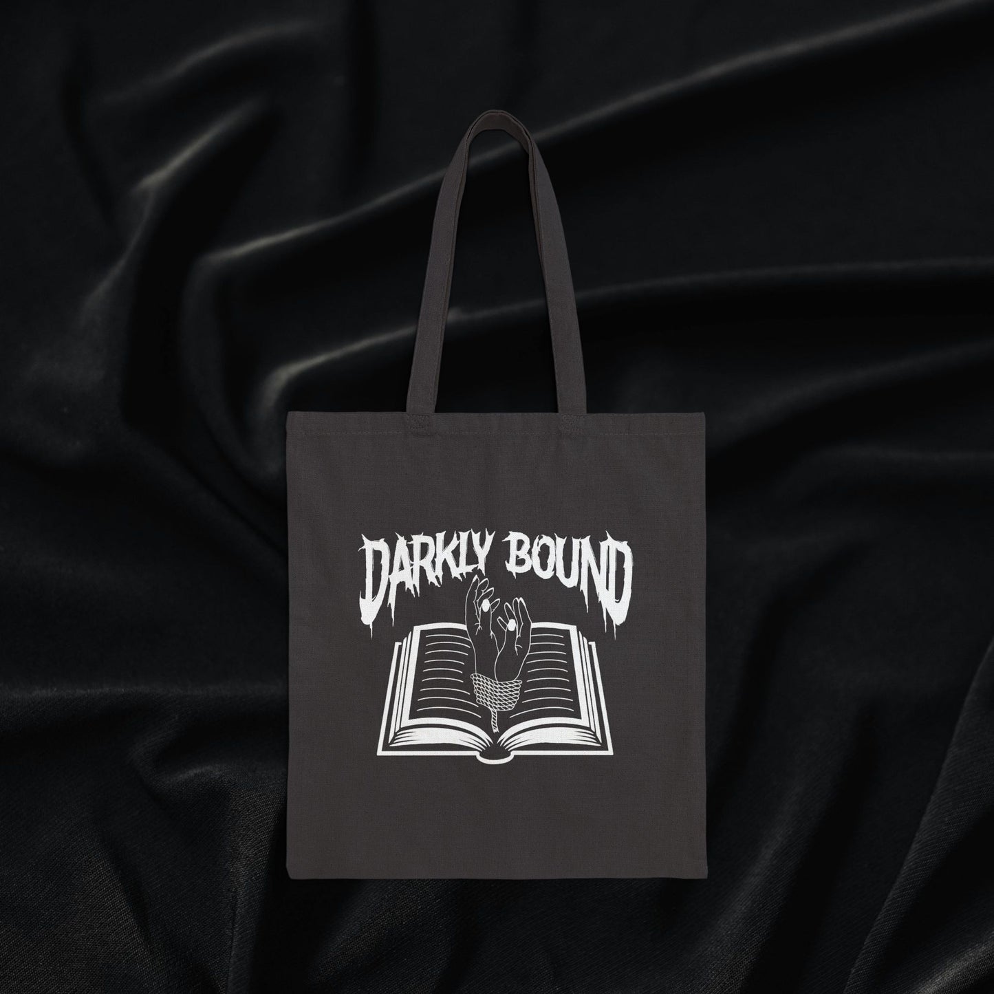 Darkly Bound Cotton Canvas Tote Bag