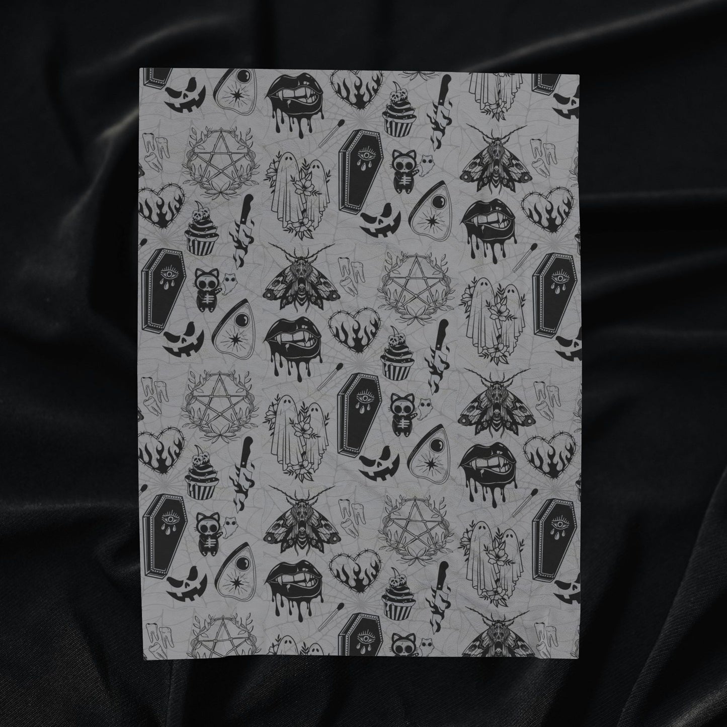 Spooky Cute Velveteen Plush Blanket