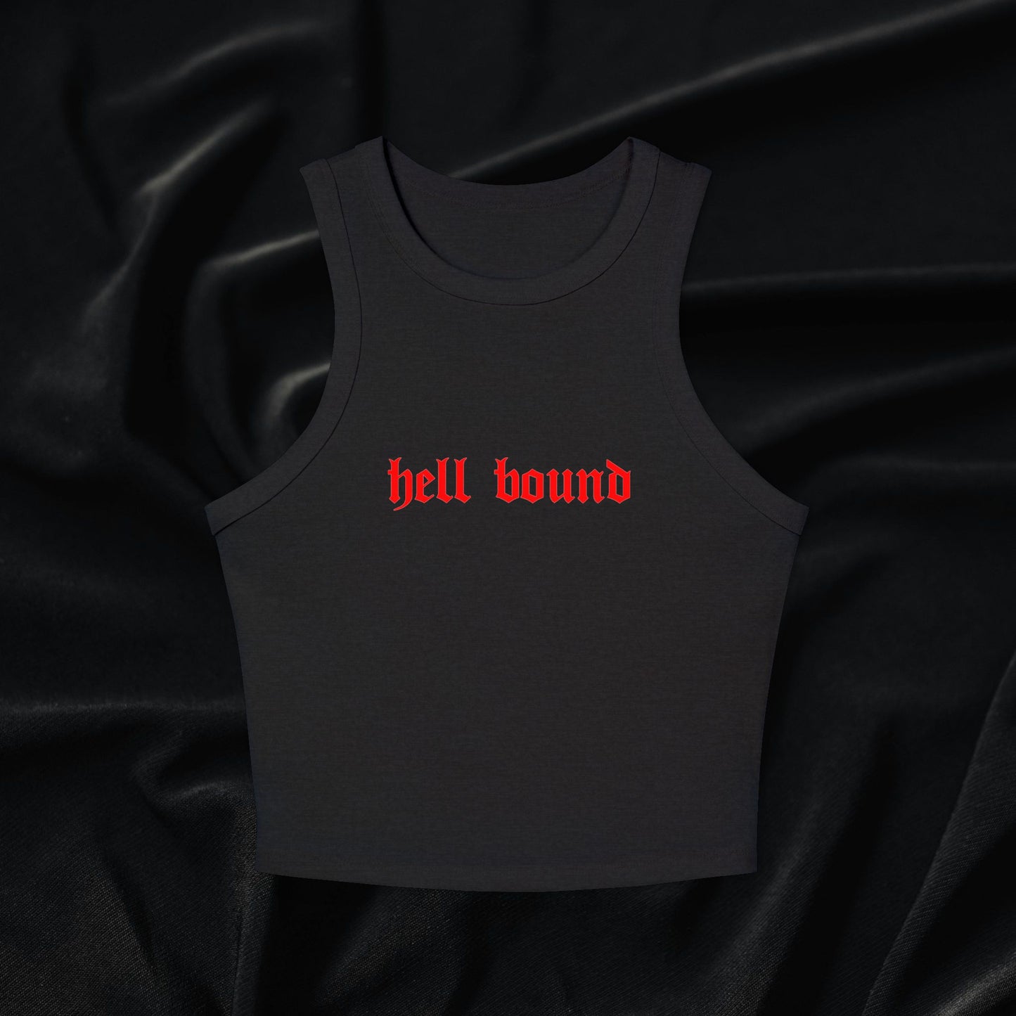 Hell Bound Micro Rib Racer Tank Top