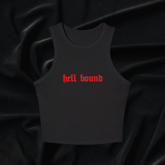 Hell Bound Micro Rib Racer Tank Top