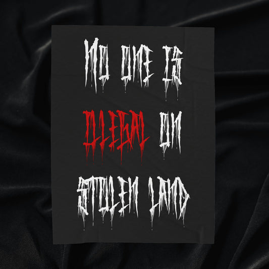 Stolen Land Velveteen Plush Blanket