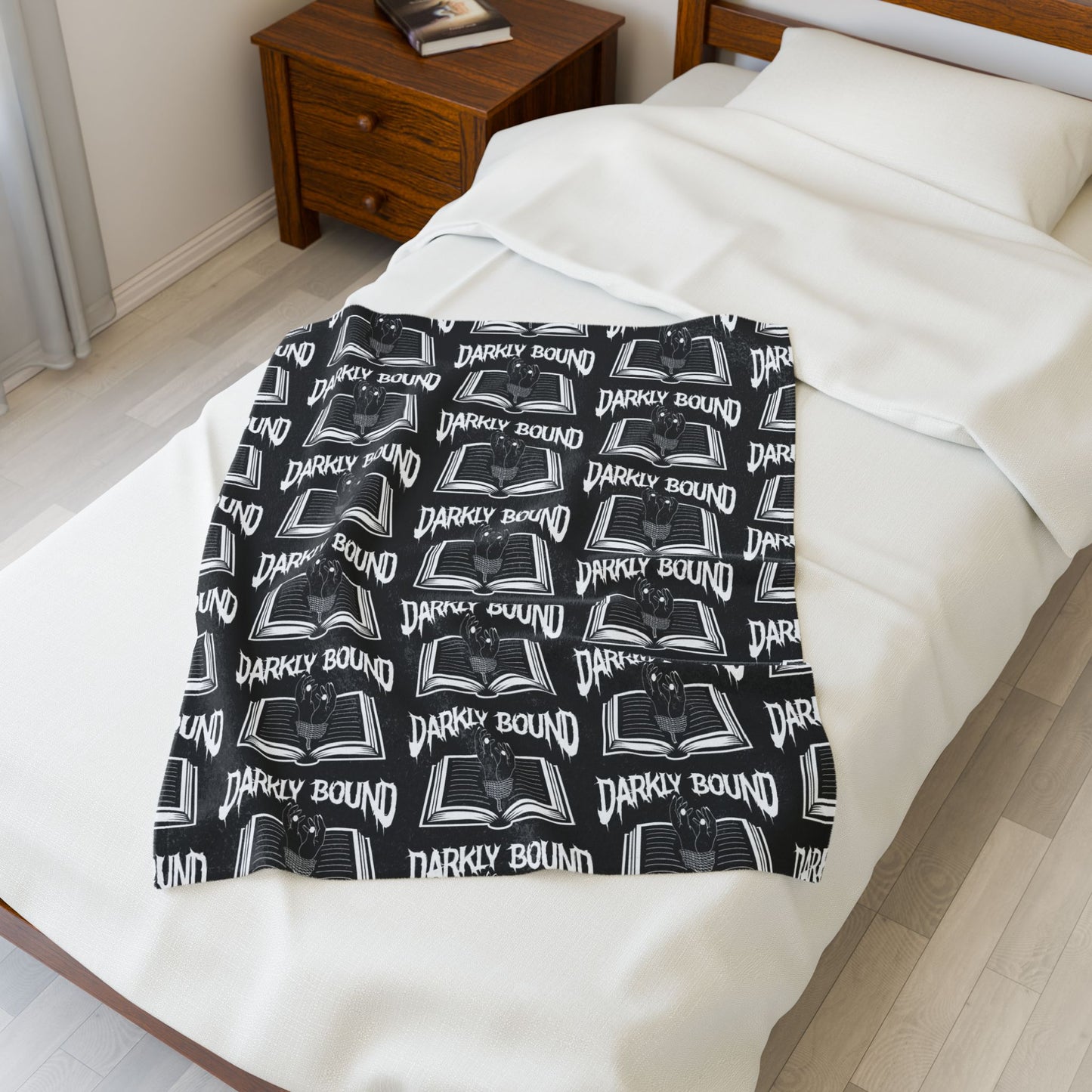 Darkly Bound Velveteen Plush Blanket
