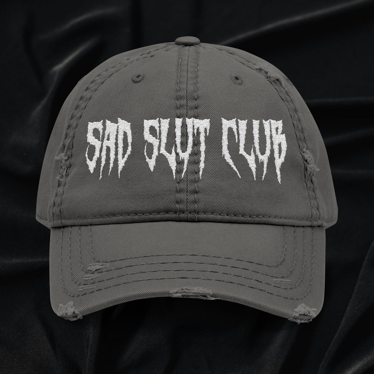 Sad Slut Club Distressed Dad Hat (Embroidered)