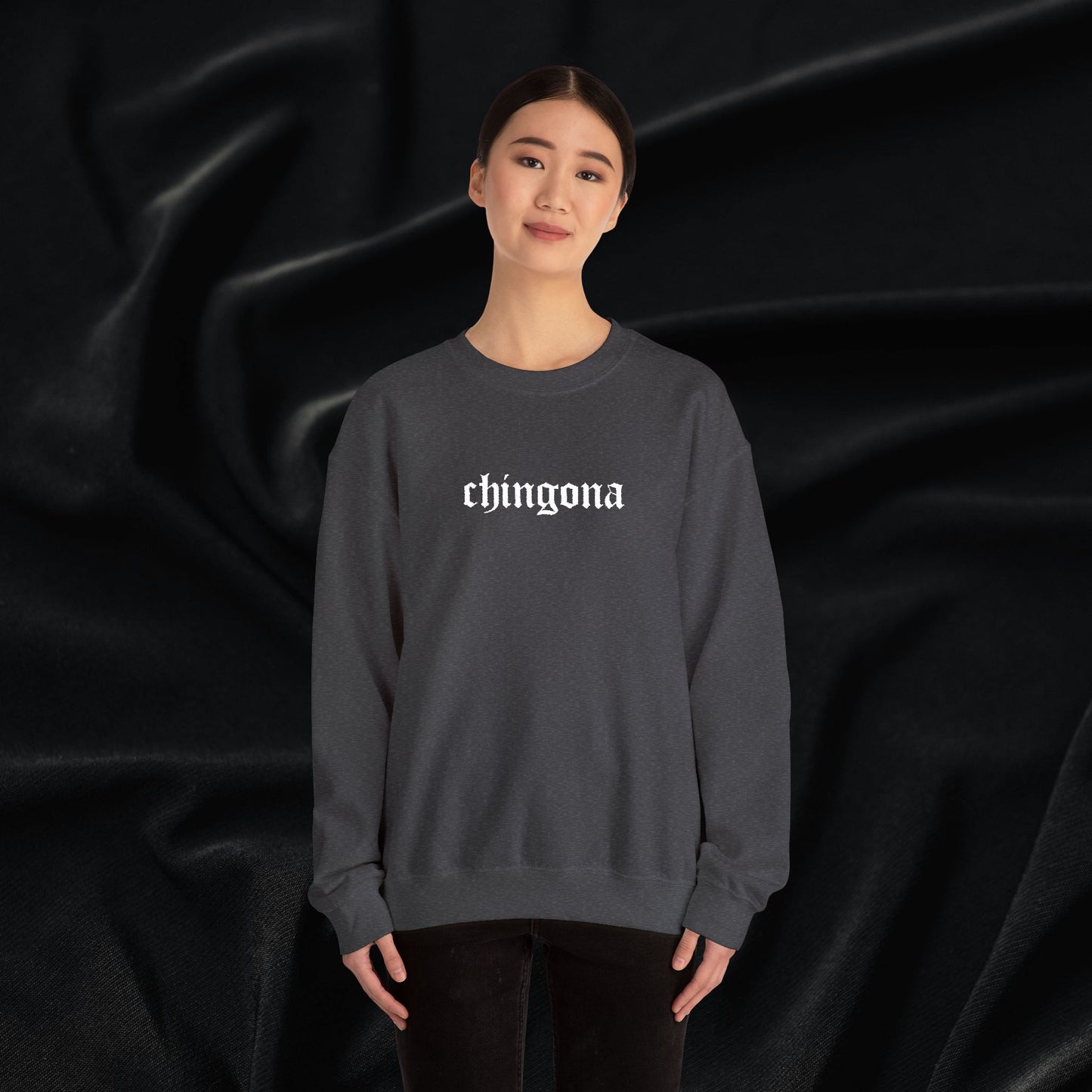 Chingona Crewneck Sweatshirt (Embroidered)