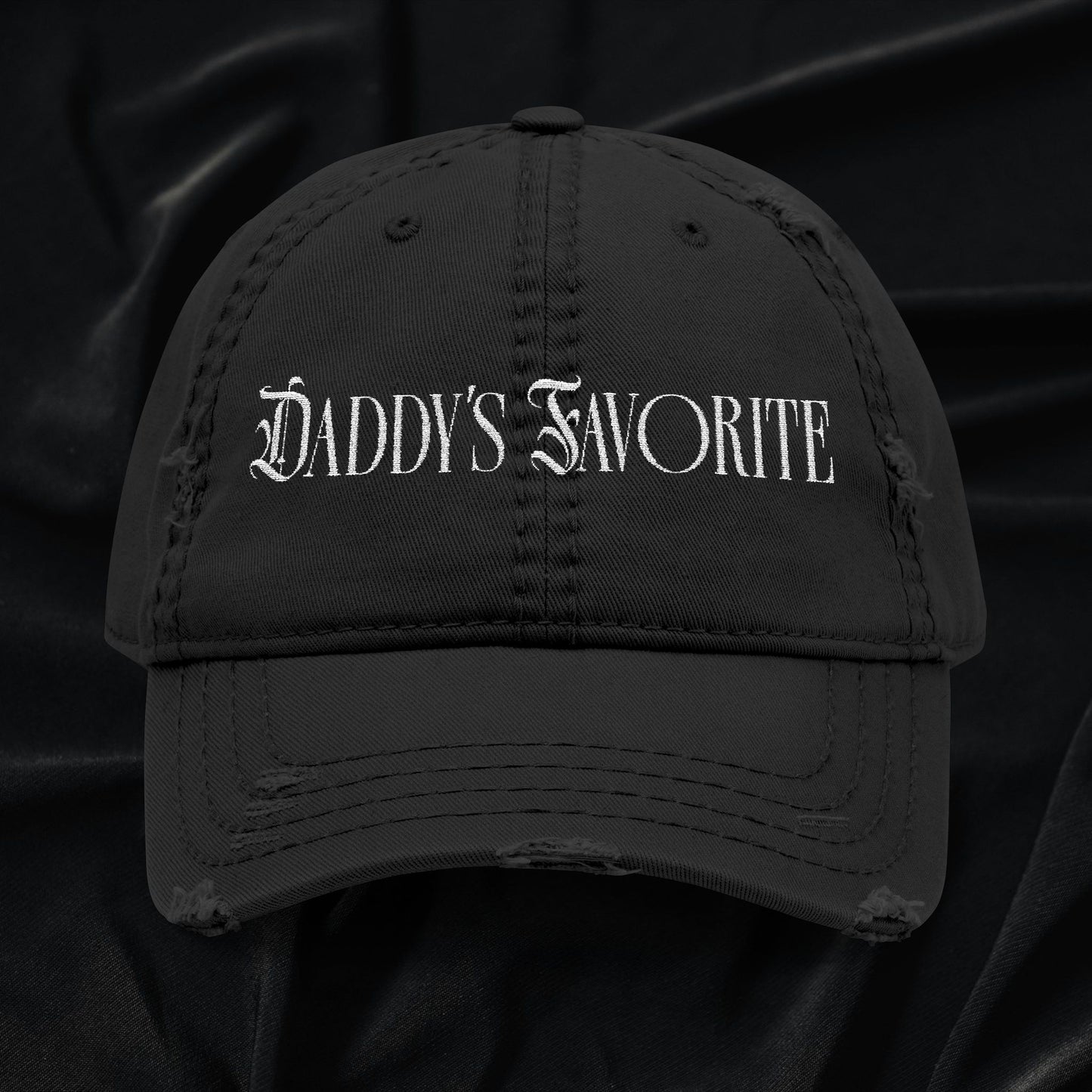 Daddy's Favorite Distressed Dad Hat (Embroidered)