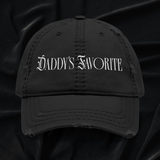 Daddy's Favorite Distressed Dad Hat (Embroidered)