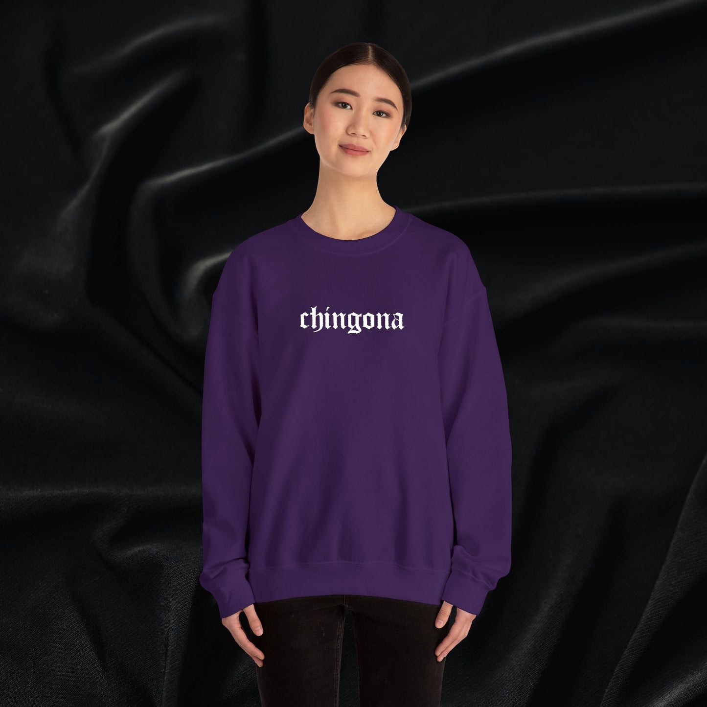 Chingona Crewneck Sweatshirt (Embroidered)