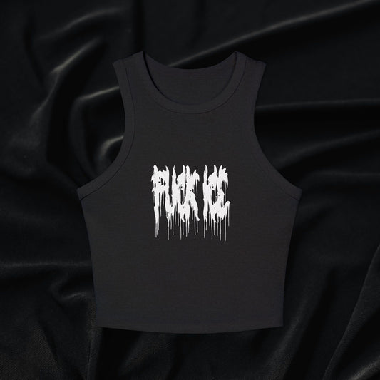 Fuck Ice Micro Rib Racer Tank Top