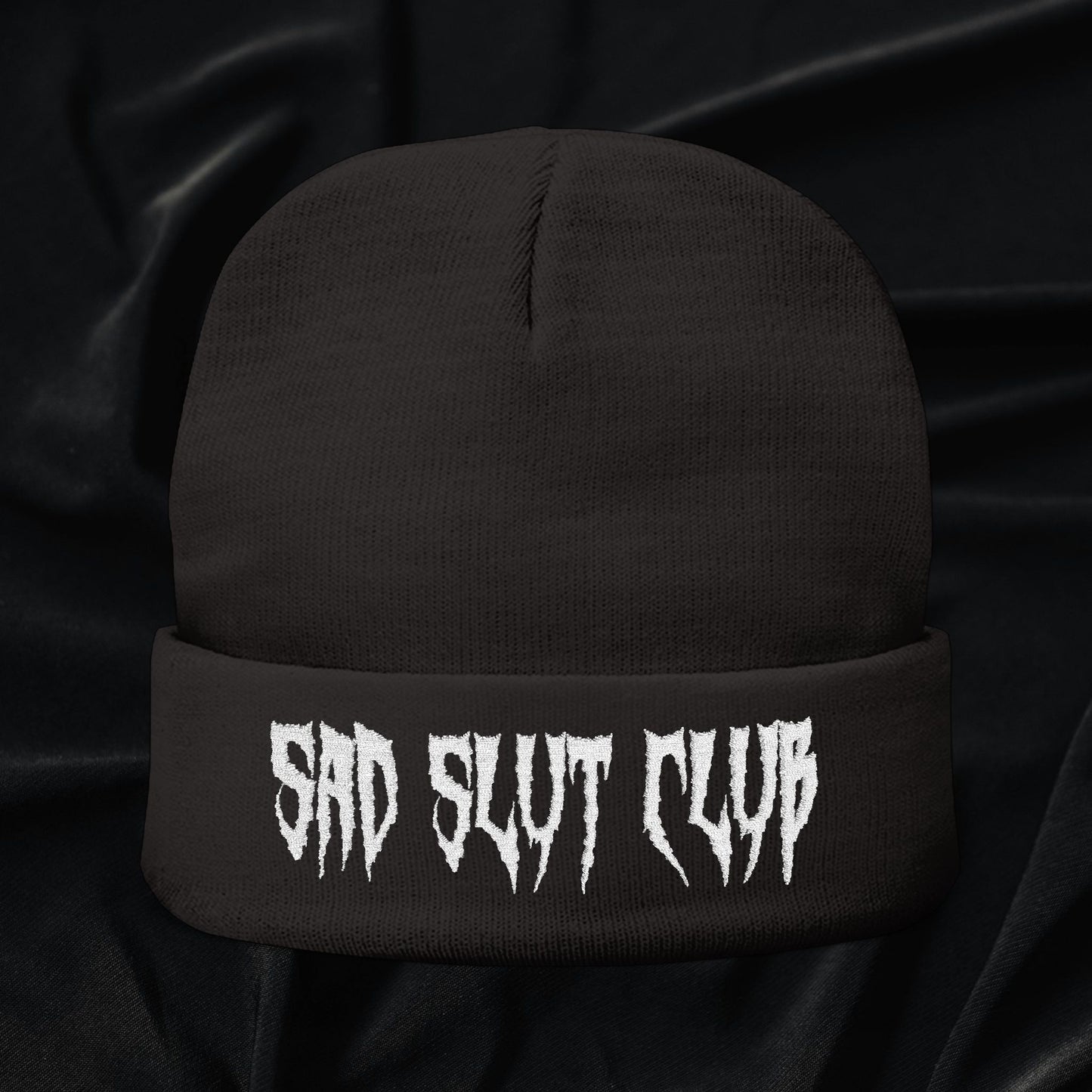 Sad Slut Club Knit Beanie (Embroidered)