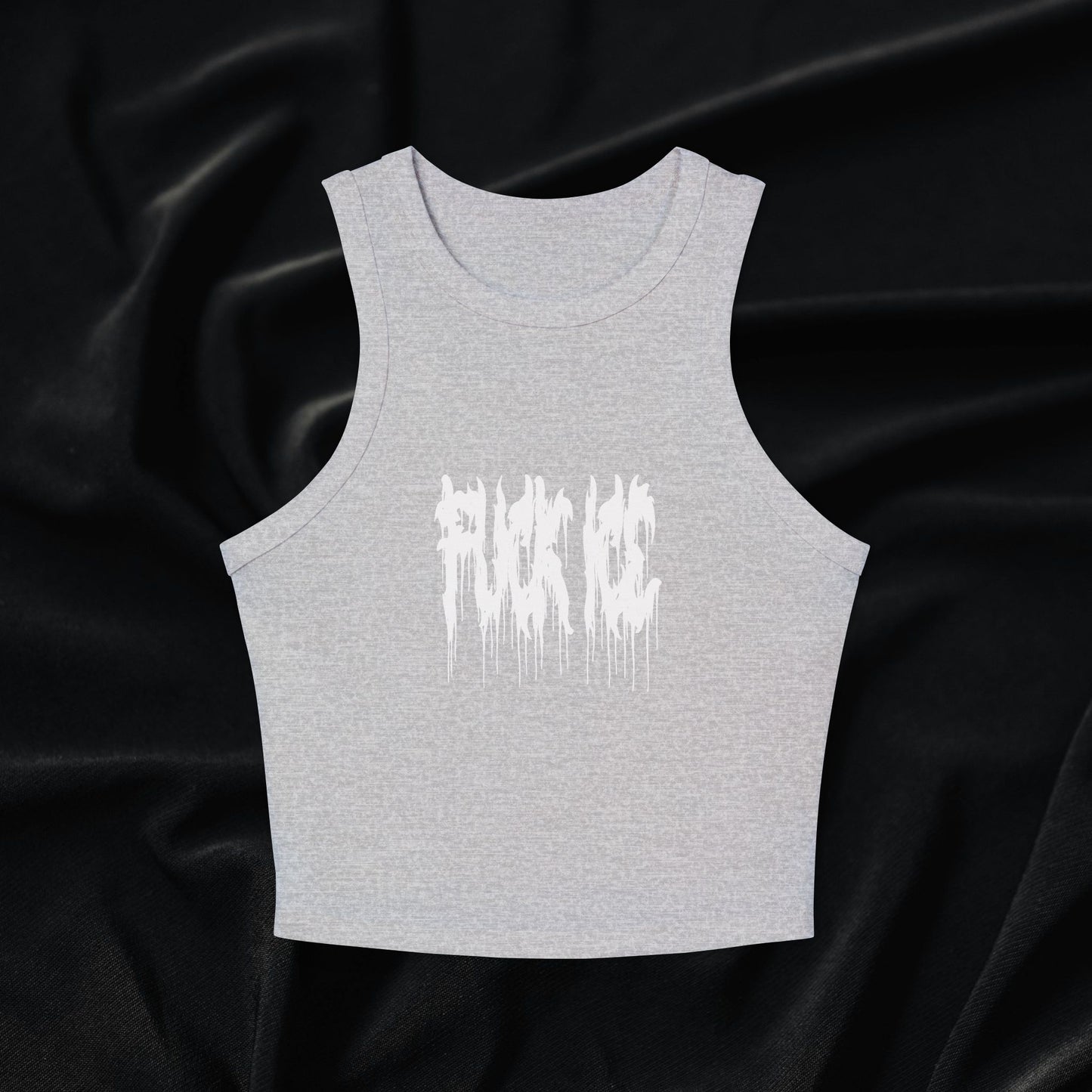 Fuck Ice Micro Rib Racer Tank Top