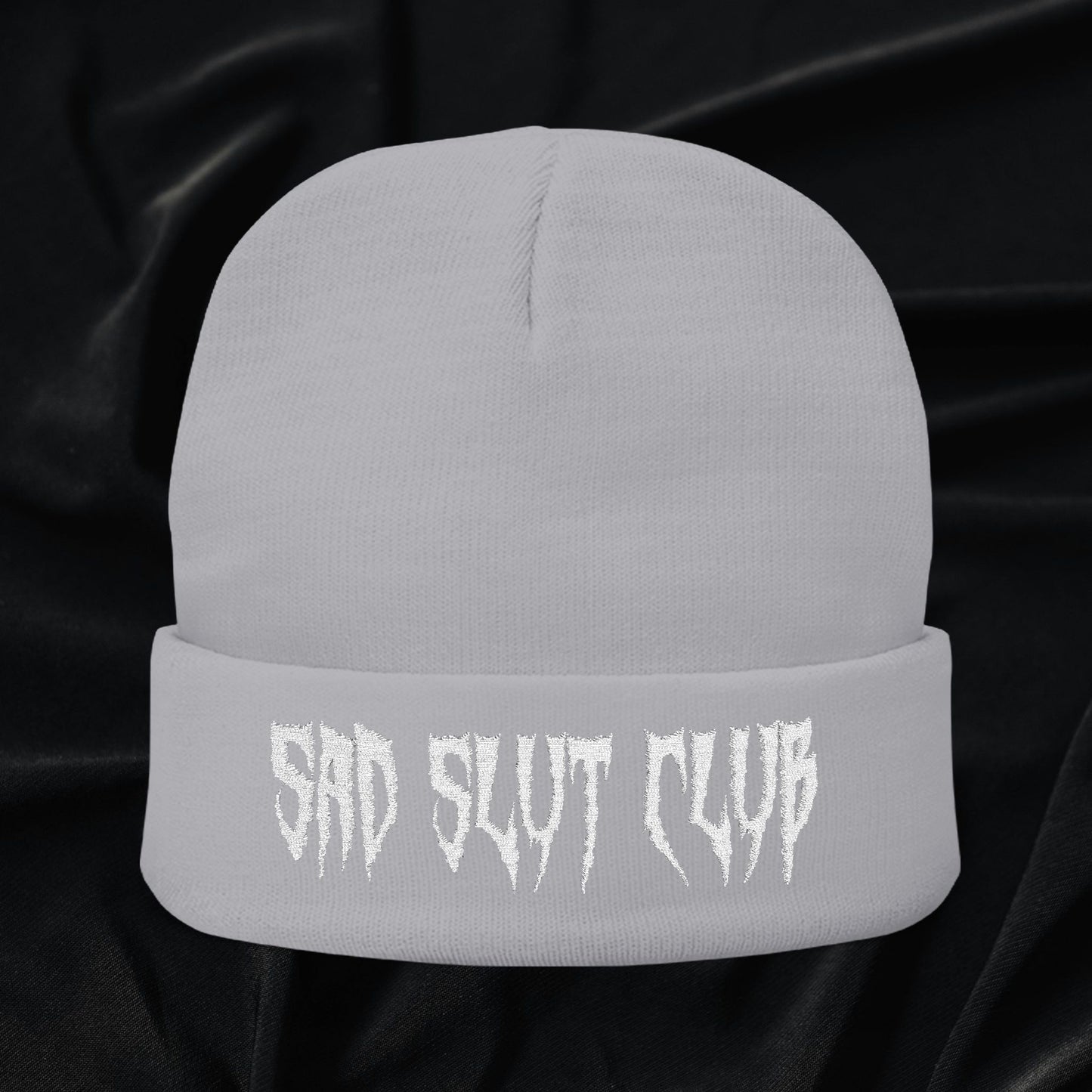 Sad Slut Club Knit Beanie (Embroidered)