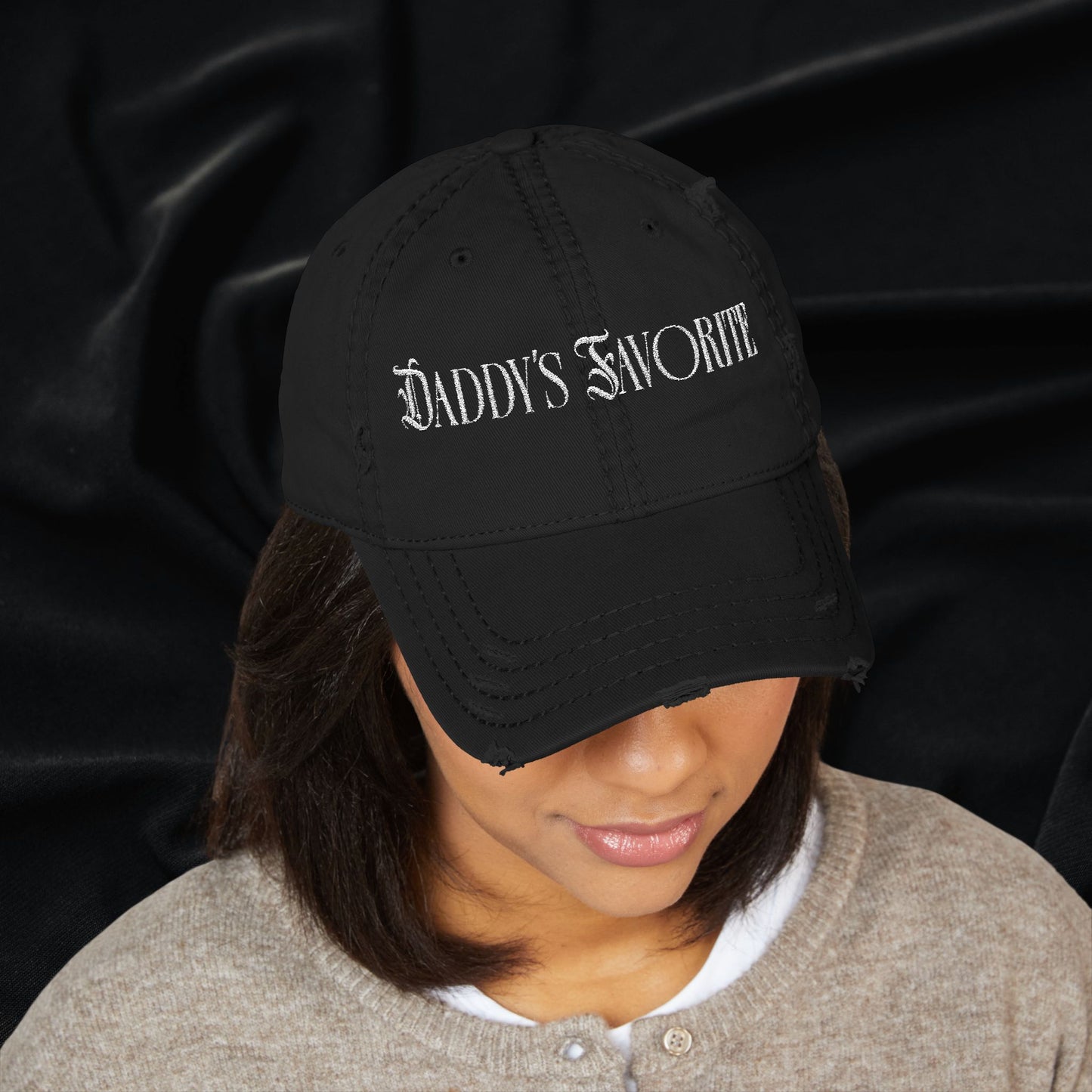 Daddy's Favorite Distressed Dad Hat (Embroidered)