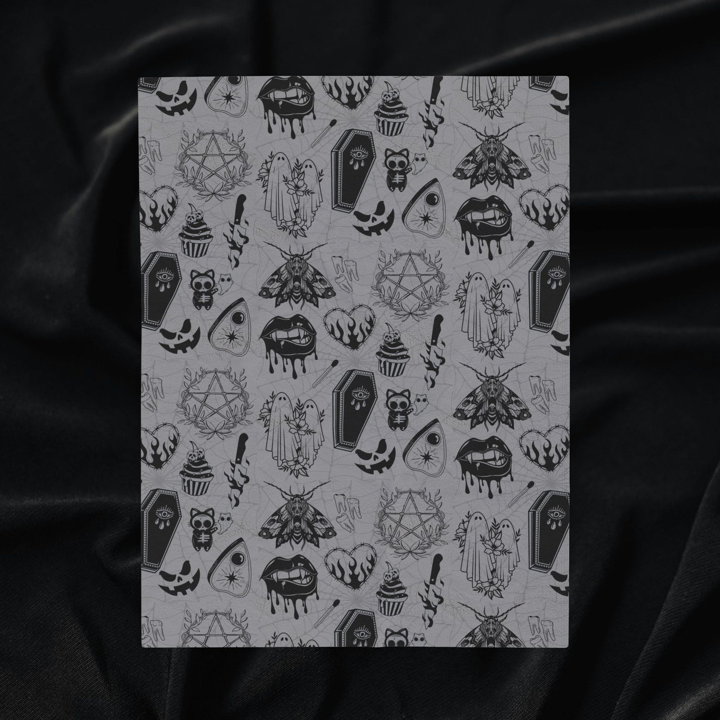 Spooky Cute Velveteen Plush Blanket