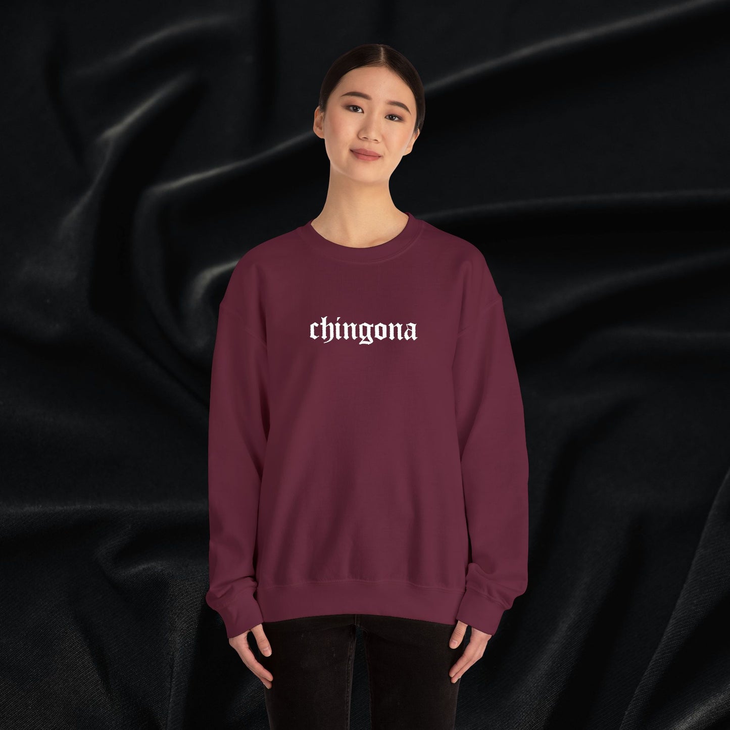 Chingona Crewneck Sweatshirt (Embroidered)