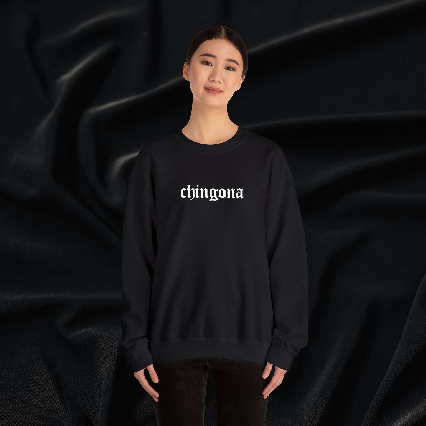 Chingona Crewneck Sweatshirt (Embroidered)