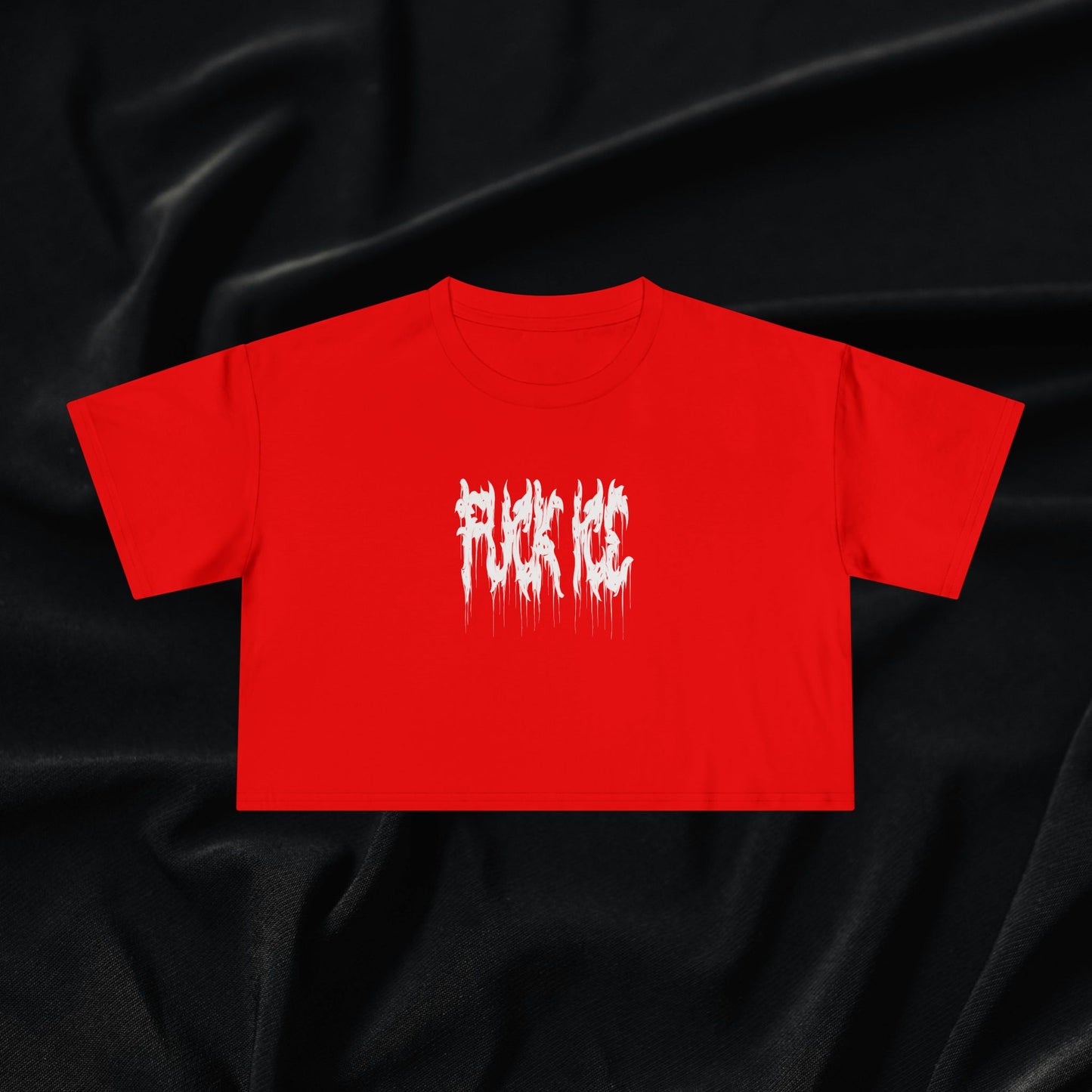 Fuck Ice Women's Crop Tee