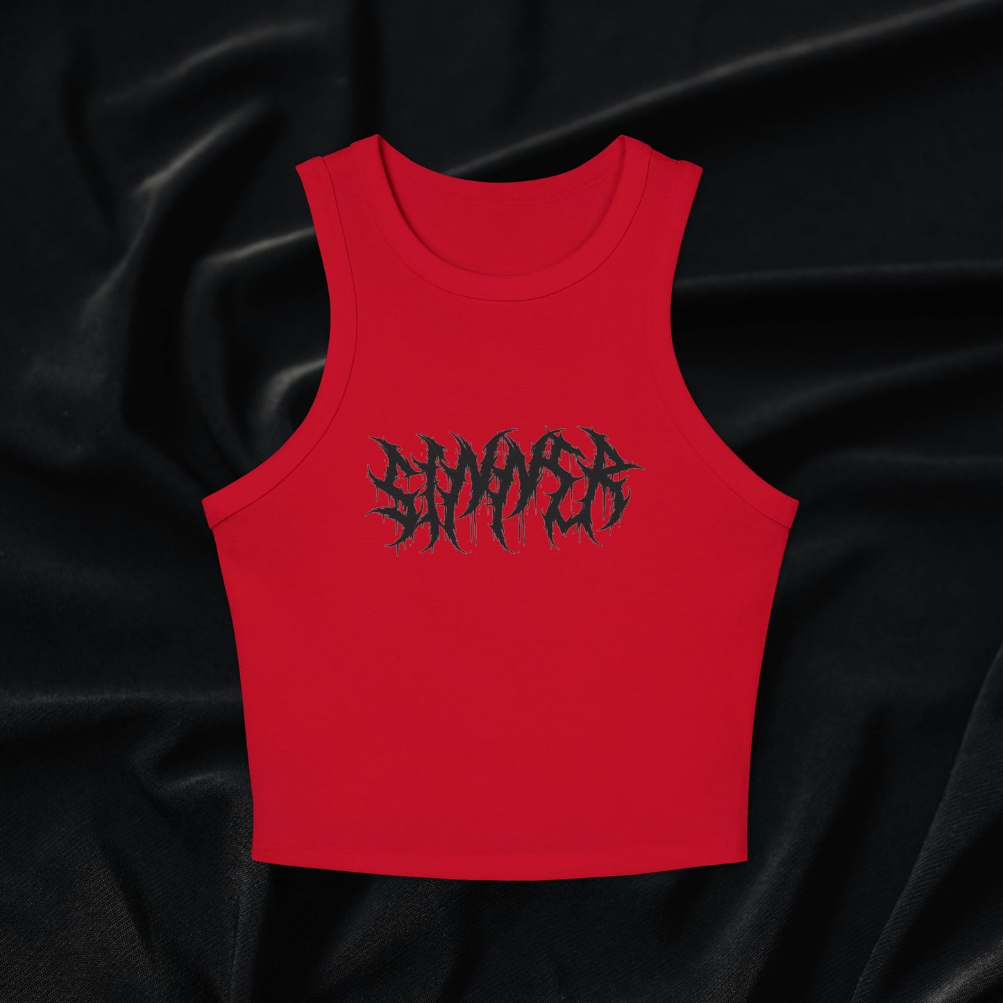 Sinner Micro Rib Racer Tank Top