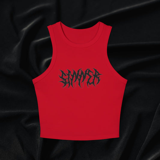 Sinner Micro Rib Racer Tank Top