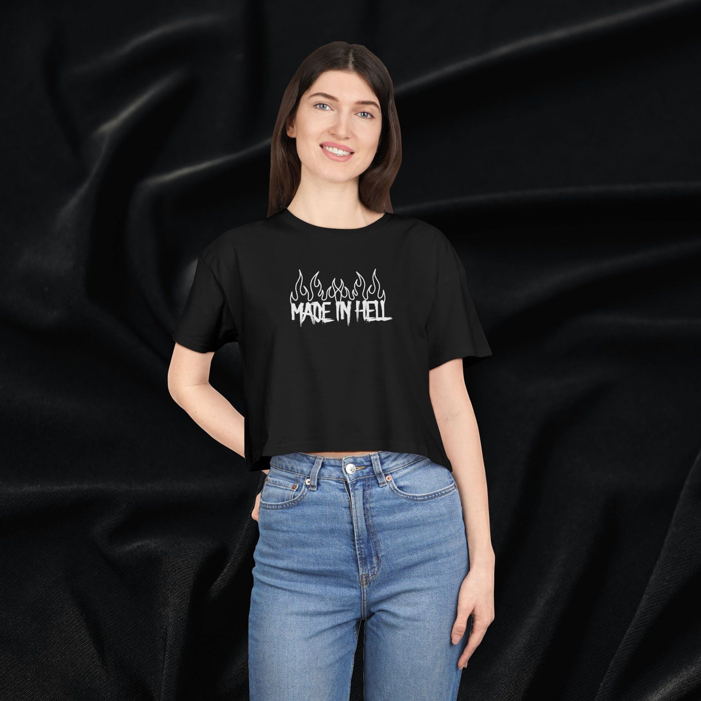 Made in Hell Women's Crop Tee