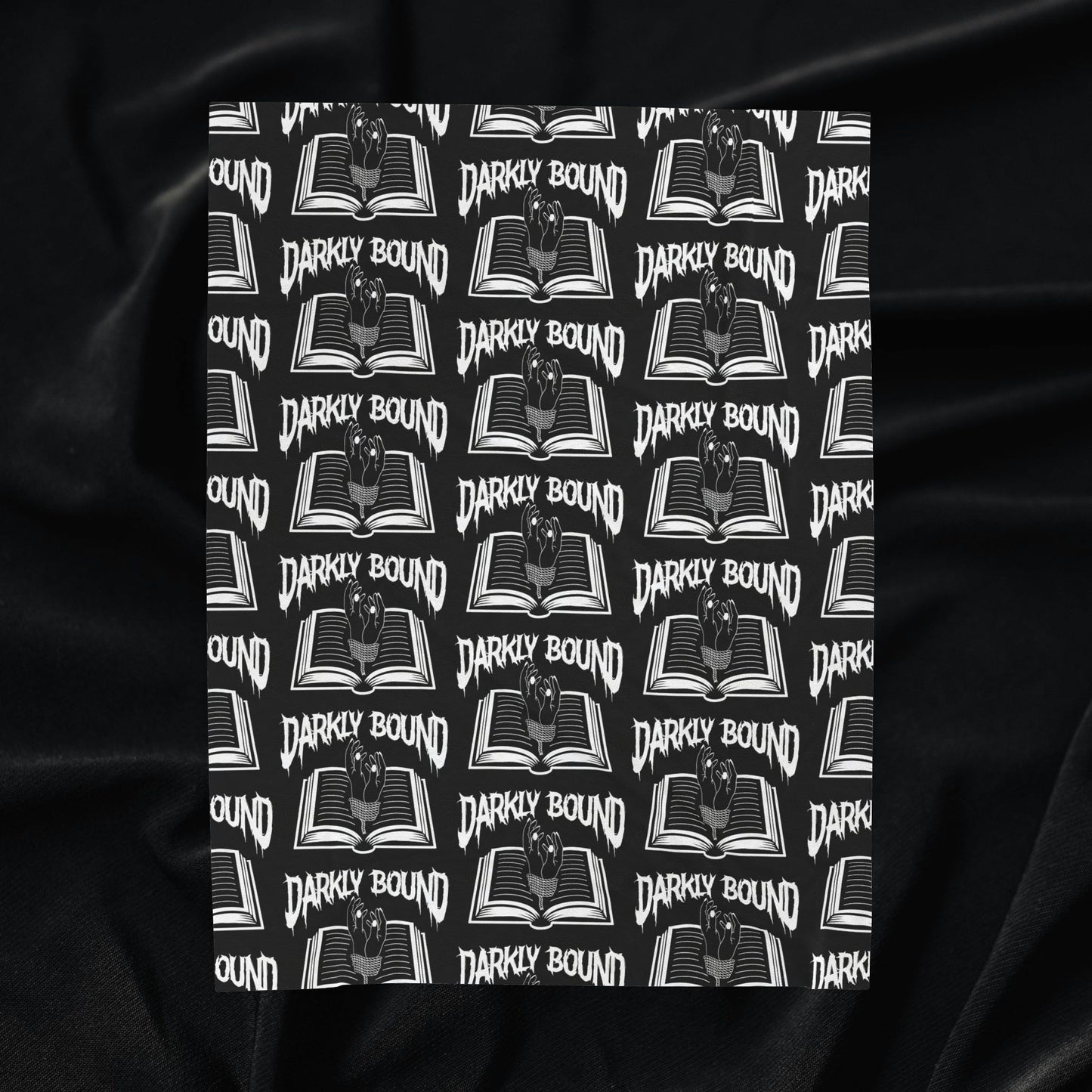 Darkly Bound Velveteen Plush Blanket